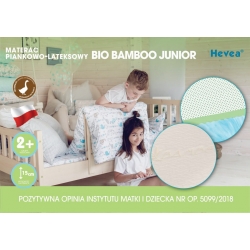 MATERAC Z LATEKSEM HEVEA BIO BAMBOO JUNIOR 180x80