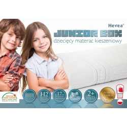 MATERAC KIESZENIOWY HEVEA JUNIOR BOX 160x80