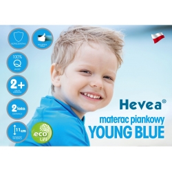 MATERAC PIANKOWY HEVEA YOUNG BLUE 180x80
